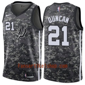San Antonio Spurs Trikot Tim Duncan 21 Nike City Edition Schwarz Swingman - Herren